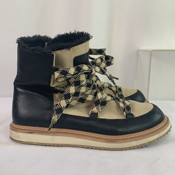 Kate Spade black tan lined winter boots - Picture 6 of 10